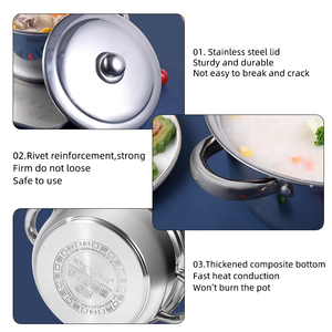 Nhà máy trực tiếp <span class=keywords><strong>Cookware</strong></span> Set nhà bếp canh nồi Set 10 Piece thép không gỉ nhà bếp Ware Cooking Pot Set - Product Image 4
