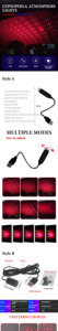 Car Atmosphere Ambient <strong>Star</strong> Light Interior Decorative Light USB <strong>LED</strong> Adjustable Multiple Lighting Effects - Product Image 5