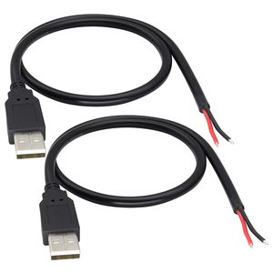 Oem/odm USB2.0 USB ปลั๊กตัวผู้เพื่อเปิดสายเปลือย2ขาสายชาร์จไฟสายเคเบิลต่อขยายปลายเปิดหางเปีย - Product Image 2