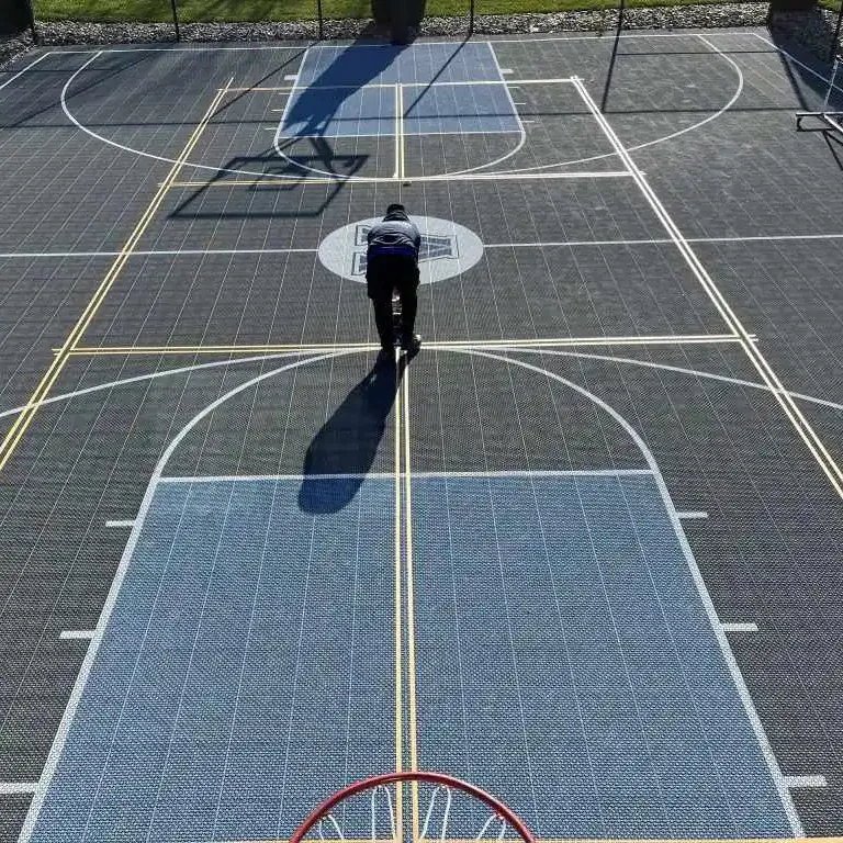 Tenis basket multi sport court ubin saling mengunci olahraga lantai lapangan basket olahraga lantai