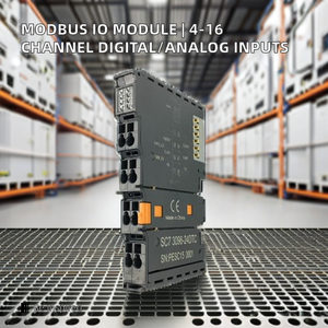 Acoplador de bus Modbus Módulo IO 4/8/16/32 canales Entrada/salida digital/analógica Conector RJ45 Tipo PLC TCP Red Uso de fibra óptica