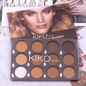 12 renk kontur toz çok fonksiyonlu bronzlaştırıcı paleti beyaz fosforlu burun gölge V yüz kaş toz göz farı 9004K - Product Image 4