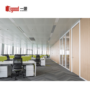 Pannello utilizzato del sistema del muro divisorio dell'ufficio a buon mercato con la progettazione economica di alluminio di profilo per lo spazio interno della costruzione commerciale - Product Image 2