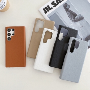 เคสแข็งผิวลิ้นจี่สำหรับ Samsung Galaxy S21/S22/S23/Note 9 /note 10 /note 20/S24/S23FE - Product Image 1