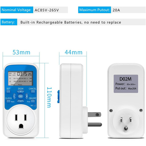 Presa Timer 20A/interruttore Timer pompa programmabile, convertitore presa di temporizzazione/prese di controllo automatiche di fasatura - Product Image 4