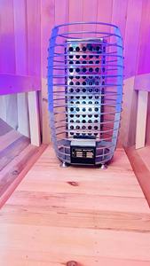 Personalizzabile moderno barile di cedro rosso canadese stanza Sauna nuova moda a vapore umido pannello di controllo del Computer in legno massiccio di cicuta moderno - Product Image 6