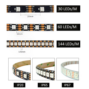 Ws2815 led şerit 12v dijital bireysel adresli çift veri sinyalleri smd 5050 DC12V 60 LEDs 144 piksel LED şerit işık ws2815 - Product Image 5