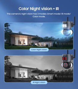 Tuya HD 4MP Smart WiFi PTZ Outdoor <strong>Camera</strong> with Rotating Dome Multi Lens Night Vision <strong>IR</strong> Floodlight Supports Memory Card Storage - Product Image 4
