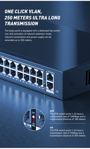 POE Ethernet anahtarı 10/100Mbps 8*10/100Base-T POE RJ45 için 2*100M UTP portu IEEE802.3af/POE anahtarı CCTV için - Product Image 5