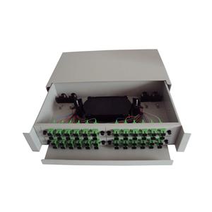Marco de distribución óptica FTTH 12 24 48 Core ODF SC/FC/ST/LC Montaje en rack Empalme ODF Panel de conexión de fibra óptica/Caja de terminación - Product Image 4