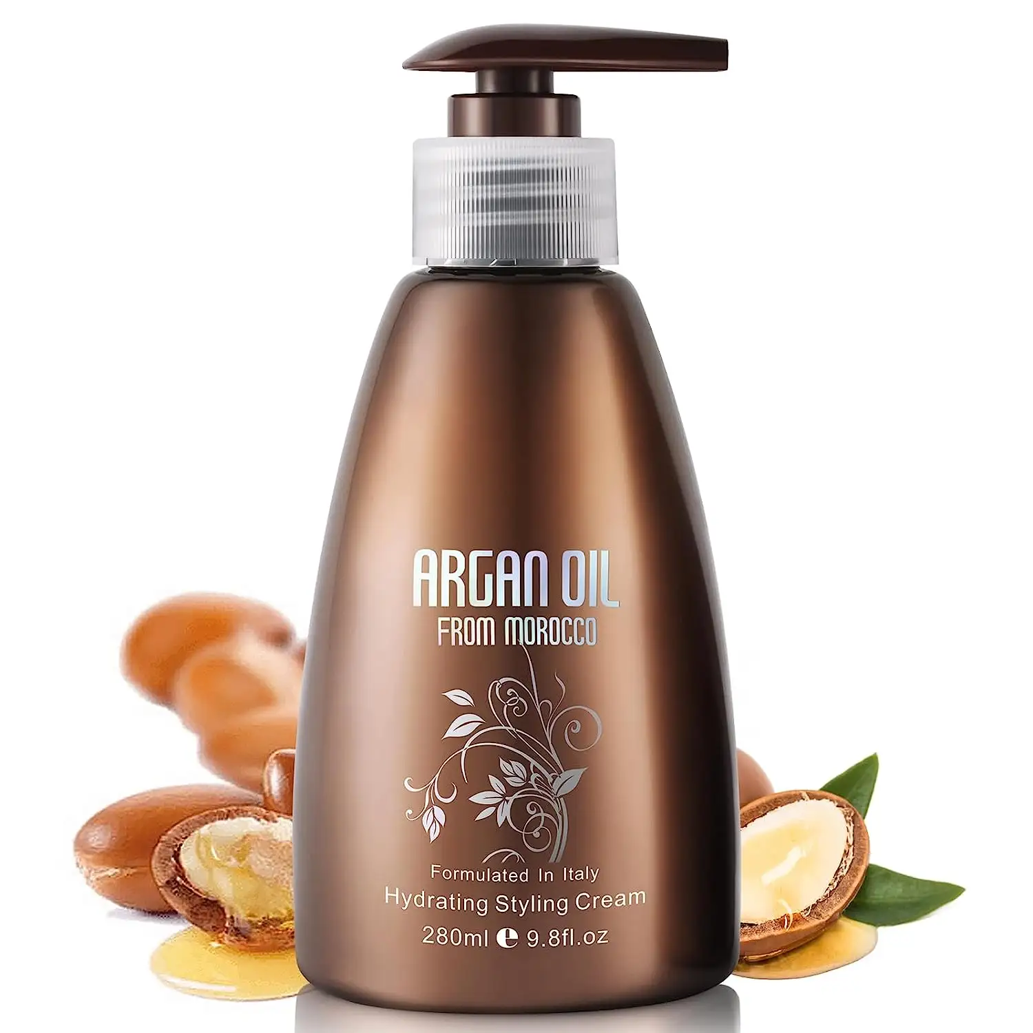 NUSPA Usine de gros Formule Pure Nature Produit de coiffure pour les boucles des cheveux Crème de coiffure hydratante à l'huile d'argan