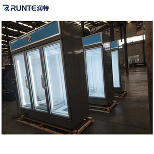 Upright Glass Door Vertical Display Fridge Beverage Refrigerator Commercial Drinks Cooler Stand up <strong>Chiller</strong> for Supermarket Store