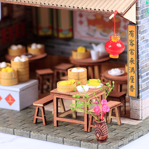 Diy Doll <strong>Houses</strong> Chinese Style Handmade <strong>House</strong> Model Ancient Style Miniature Wooden Doll <strong>House</strong> for Girls - Product Image 5
