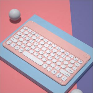 Teclado inalámbrico ultradelgado de colores, teclado recargable BT para iPad, teléfono inteligente, PC, MacBook, Android, iOS, dispositivo Windows - Product Image 3