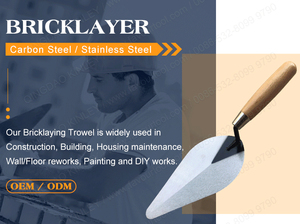 Chuyên Nghiệp Tự Làm 2025 Carbon/SS 100/125/150Mm Bê Tông Gạch <span class=keywords><strong>Trowel</strong></span> Tay Công Cụ Với Công Nghiệp Giá Cấp - Product Image 4