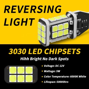 SUNKIAスーパーブライトリバースライト3030 24LED 912 921 T15 W16W車用LEDバックアップライト自動スタイリングLED電球 - Product Image 3
