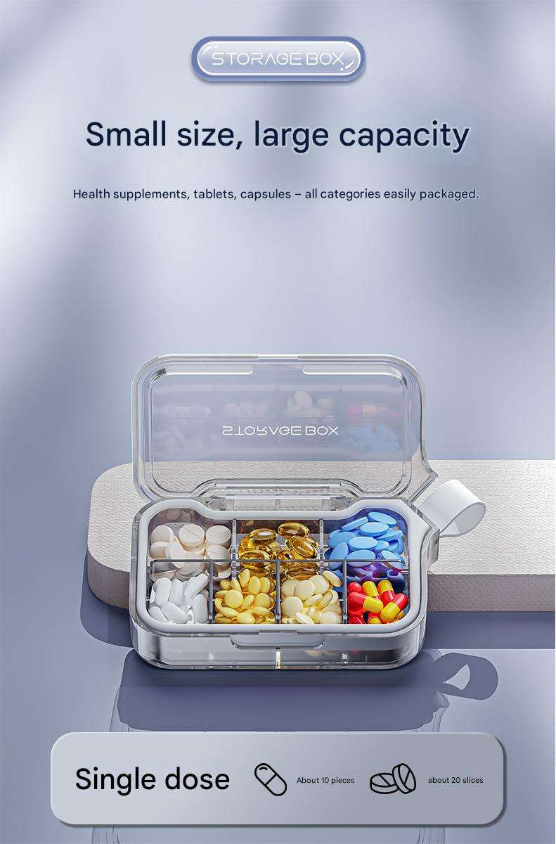 Gris Pluie Brumeuse Sept Compartiments