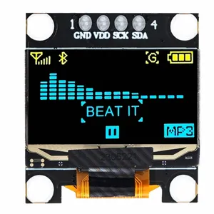 0.96 pollici IIC SPI seriale 7/4pin bianco/blu/giallo blu/giallo modulo di visualizzazione OLED SSD1306 12864 scheda schermo LCD per Arduino - Product Image 4