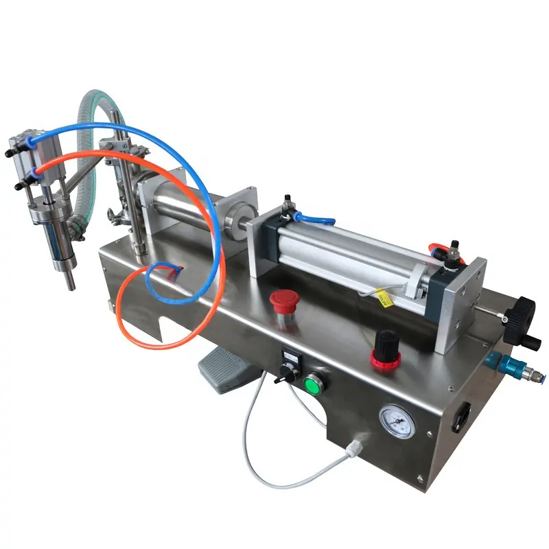 Máquina neumática de llenado de pistón de miel para salsa de pasta, ketchup/mermelada/Salsa de Chile/máquina de llenado de miel