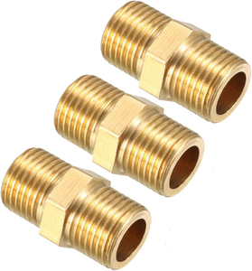 Tùy chỉnh kích thước CNC gia công Hex kim loại đồng thau phụ kiện đường ống - Product Image 2