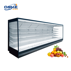 Hoa tươi tủ lạnh dọc tủ siêu thị rèm không khí tủ trái cây và rau tủ trưng bày tủ lạnh - Product Image 4