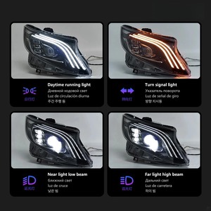 Vito V260 Benz vito 2011-2015 v-class V260 için Maybach farlara yükseltme 2016-2021 LED projektör Lens DRL W447 kafa lambası - Product Image 4