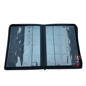 16 כיס פו רוכסן binder כפול כרטיס פרמיה דו צדדי עבור אלבום אוסף כרטיס ביקור אוסף כרטיס ביקור - Product Image 4