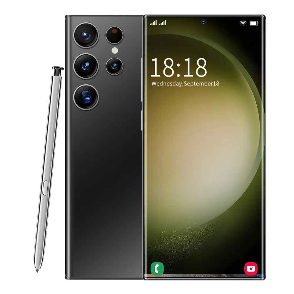 2023 nouvelle marque 5G Smartphone S23 Ultra 7.3 pouces écran 16 + 512GB téléphones mobiles Android ROM + RAM 6800A téléphone portable débloqué d'origine