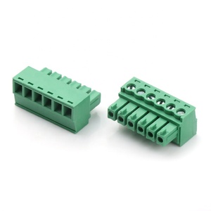 Conectores de bloque de terminales enchufables, 6 pines, ángulo recto, macho y hembra, 3,81mm - Product Image 2