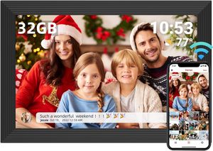 Frameo hiçbir <span class=keywords><strong>1</strong></span> fabrika zor iş büyük stok babalar günü/noel/doğum günü/siyah cuma hediye WiFi dijital fotoğraf resim çerçeveleri