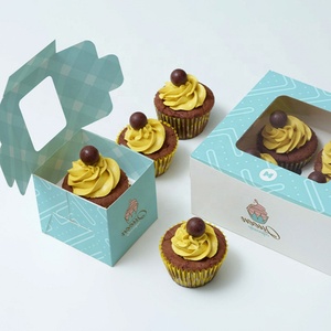 透明な食品安全ケーキボックス10X10X6透明窓付き - Product Image 2