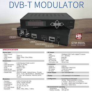热卖ATSC接收器ISDB-T DVB-T/C HDMI至QAM射频DVB T C有线电视数字电视编码器ISDB调制器电缆高清h.265 ISDBT有线电视 - Product Image 6