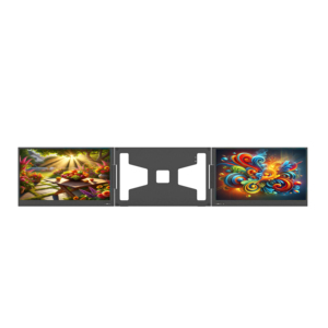 Portable Dual <strong>Monitor</strong> <strong>with</strong> <strong>Built</strong>-<strong>in</strong> Stand - Expand Laptop to Triple Screen <strong>in</strong> 1080P Clarity - Product Image 1
