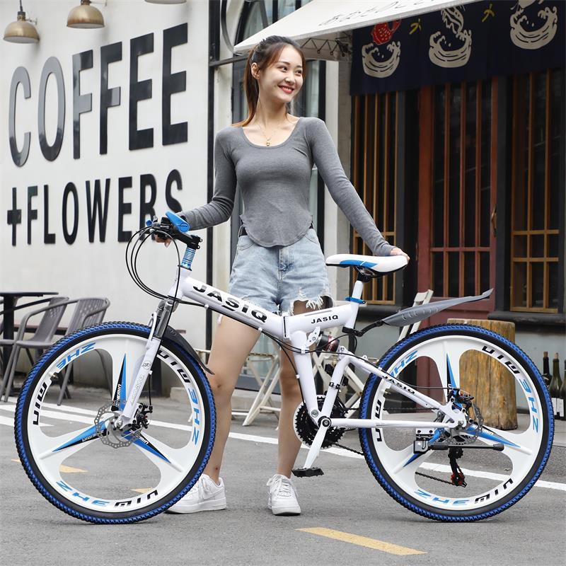 21 speed white three knife wheel