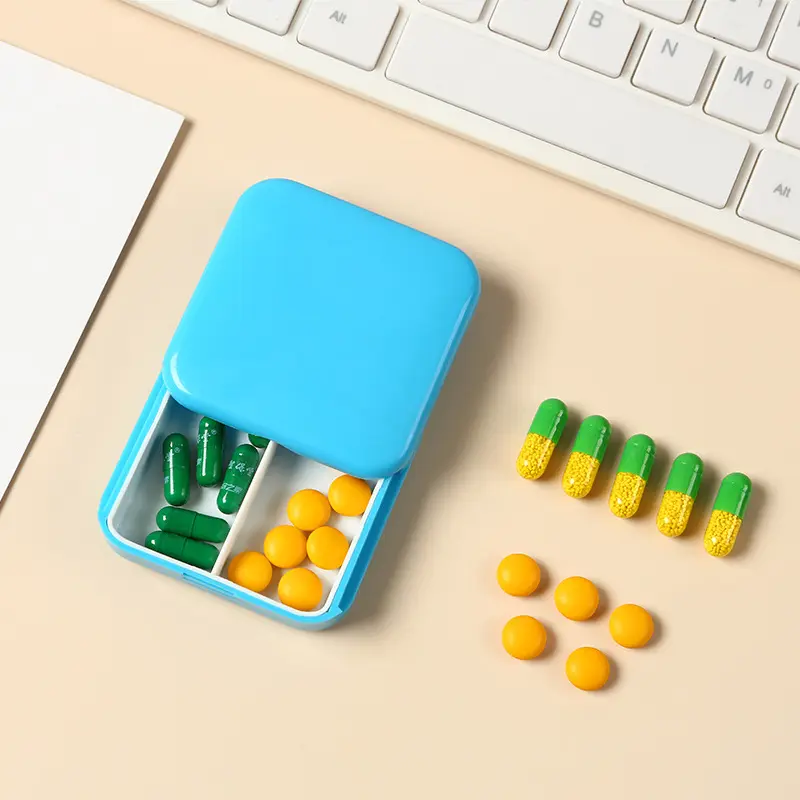 Chất lượng cao rõ ràng nhựa mini hàng tuần Pill Box Organizer xách tay 7 ngày Pocket Pill lưu trữ trường hợp du lịch thân thiện với tablet trường hợp