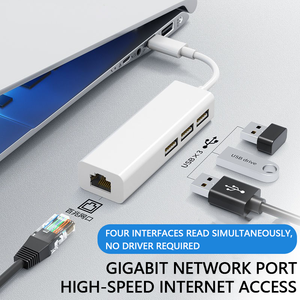 USB Extender Hub USB2.0 100 Megabit Network Card Oxygen-Free Copper Converter for <strong>Computer</strong> Notebook USB 3.0 USB C Interfaces - Product Image 5