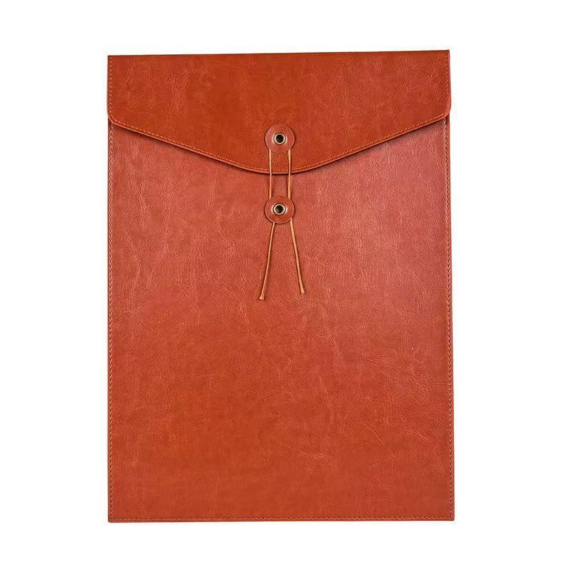 A4 vertical style with v-shaped lid-brown