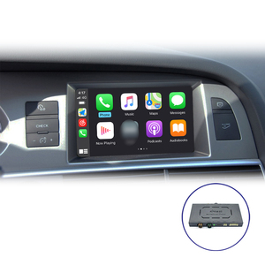 JoyeAutomultimediaワイヤレスCarPlayインターフェースアウディMMI 2Gダッシュボードに取り付けられた4K解像度タッチスクリーンGPS USB CDアダプター - Product Image 1
