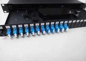 Caja de terminales de fibra óptica FTTH Panel de conexión ODF de tipo giratorio Montado en Rack de 24 puertos con adaptador SC/FC/ST/LC - Product Image 6