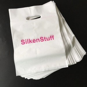 定制标志设计印刷载体打孔手柄购物塑料模切袋
