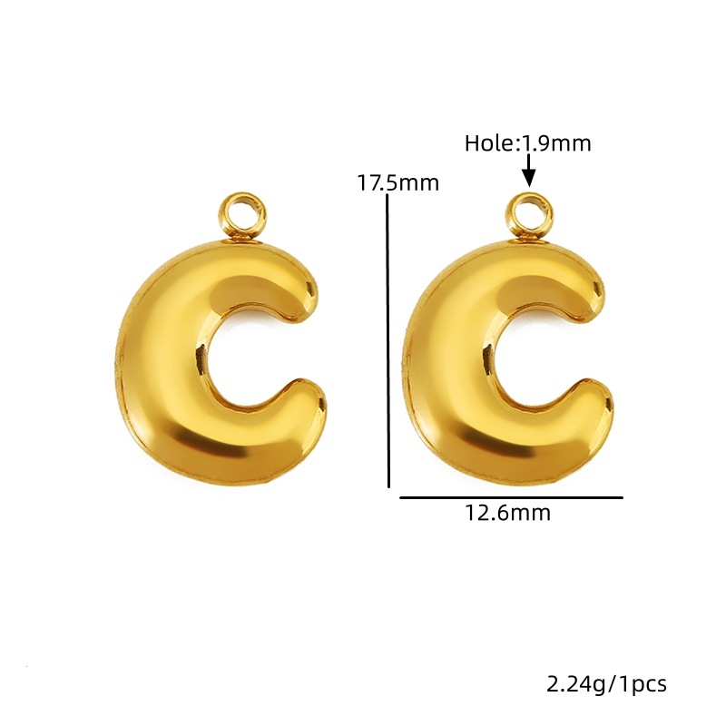ตัวอักษรสีทอง - C