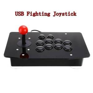 新しいダブルショックワイヤードUSBゲームパッドゼロ遅延ミニアーケードファイトゲームコントローラーPCコンピュータージョイスティック - Product Image 5