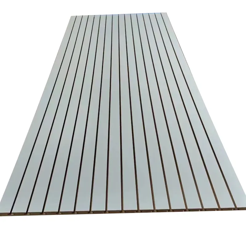 WPC Bảng điều chỉnh giường thanh gỗ Slatted Veneer MDF slat Composite gỗ