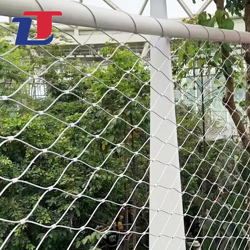 Provide Sample Custom Bird Aviary Enclosure 316 Stainless Steel Wire Rope Mesh woven Zoo Mesh
