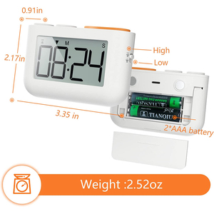 ABS-Kunststoff oberfläche Kleine Countdown-Timer-Uhr Digitale Auf-und Ab-Timer Magnetisch zum Kochen von Kindern Zeit management - Product Image 4