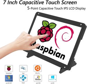 Tragbarer 7-Zoll-IPS-Display-Touchscreen-Monitor TFT-Typ Raspberry Pi-Spiele konsolen und Kamera Windows OS Second Monitor - Product Image 3