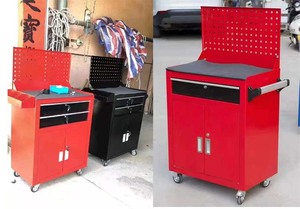 Werkstattwagen aus Metall für Hardware, Autoreparatur, Verstärkter Werkzeugkasten, Fabrik-Doppeltür-Schubladenschrank - Product Image 6