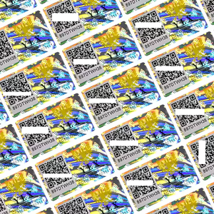 Benutzer definierte Barcode-sichere Scratch-Code-Etiketten 3D-Hologramm-Sicherheitsgarantie Aufkleber mit Seriennummern Qr-Code - Product Image 5
