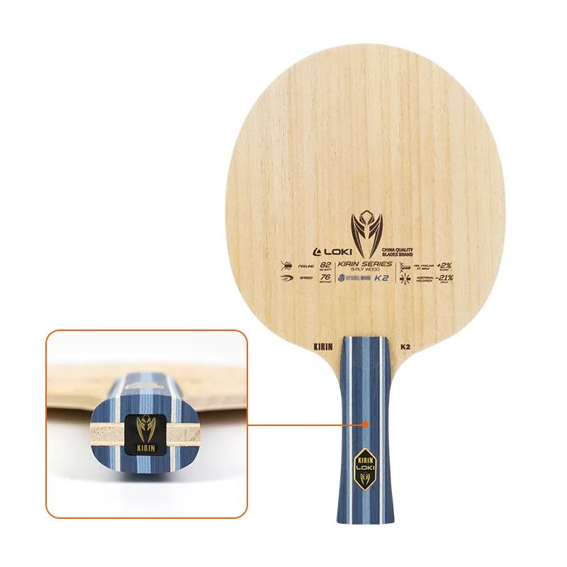 Loki K2 Pure Wood Blade Table Tennis High Control Performance 6.6 Thickness Pingpong Racket Blade