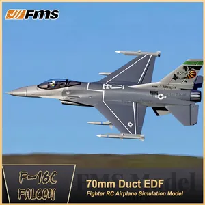 70mm F16 F-C Falcon V2 kanallı Fan EDF Jet Model uçak uçak Avion PNP 6S ile geri çekilir EPO refleks Gyro RC uçak - Product Image 2